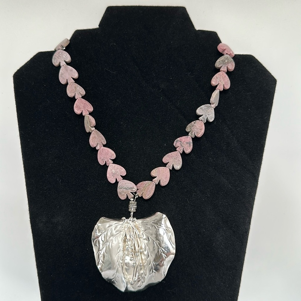 Elegant 925 silver real amethyst stone necklaces